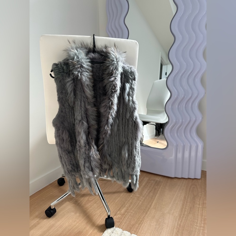 Mink fur vest coat